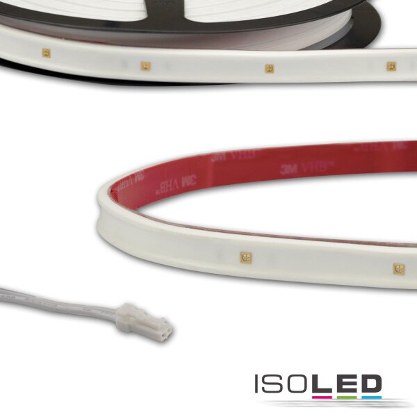 LED UV-C MiniAMP Flexband 270nm, 12V DC, 6W, IP54, 58cm, weiß, einseitig Kabel mit male-Stecker
