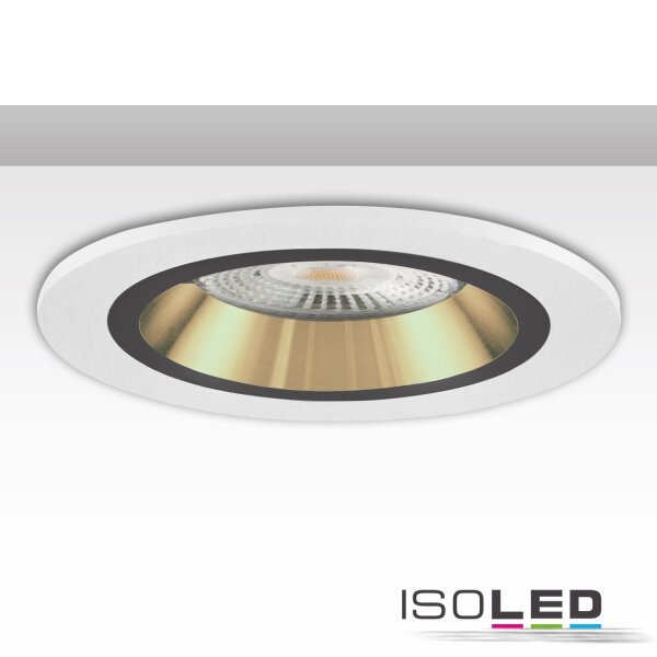 ISOLED Einbaurahmen Kombi für GU10/MR16, weiß + schwarz-gold