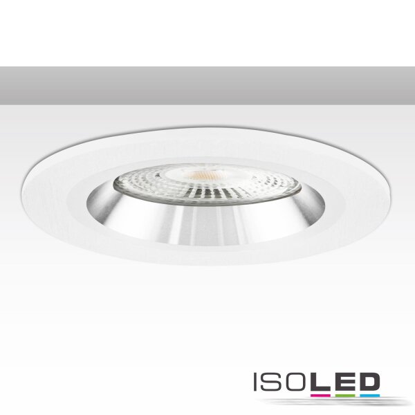 ISOLED Einbaurahmen Kombi für GU10/MR16, weiß + weiß-silber