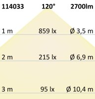 LED Fluter mit PIR-Bewegungssensor 30W, warmweiß, schwarz, IP65