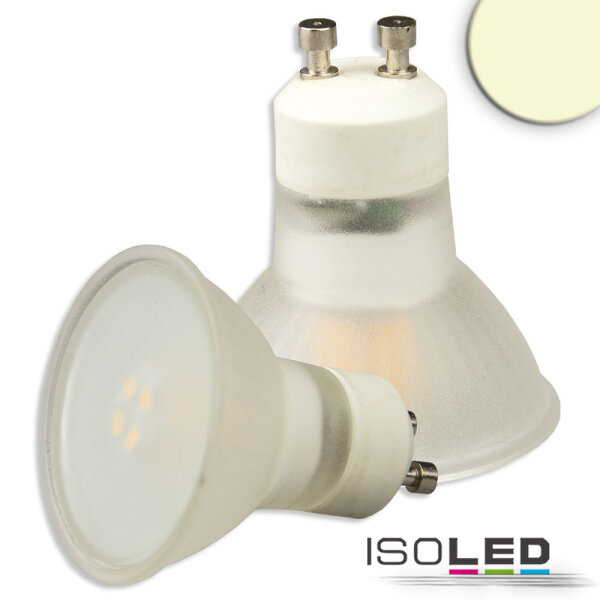 ISOLED GU10 LED Strahler 3W, 270°, opal, warmweiß