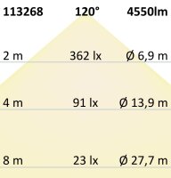 LED Panel Business Line 1200 UGR<19 2H, 36W, Rahmen weiß RAL 9016, warmweiß