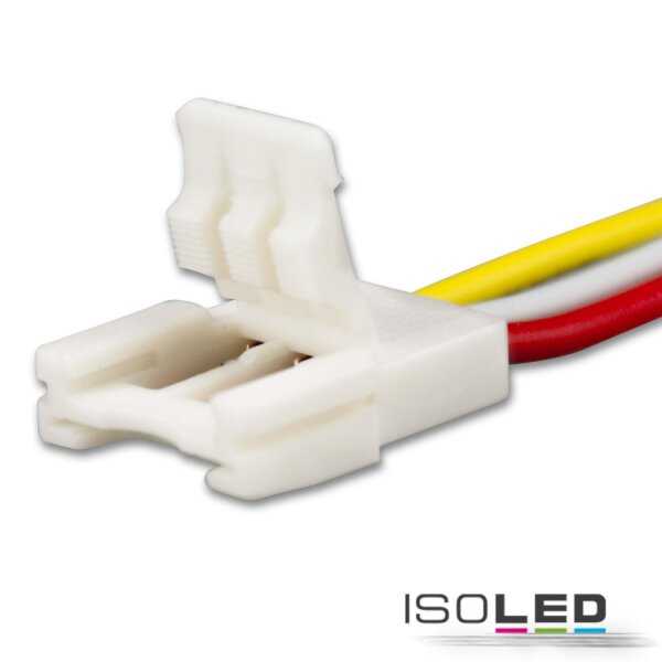 Clip-Kabelanschluss (max. 5A) für 3-pol. IP20 Flexstripes mit Breite 10mm, Pitch-Abstand >8mm