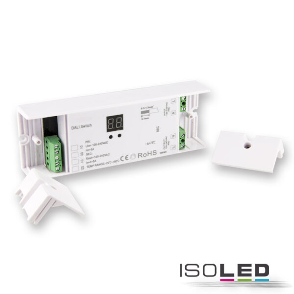 ISOLED DALI 1 Adresse Schaltrelais, 1 Kanal, 100-240V AC, 5A Schaltleistung