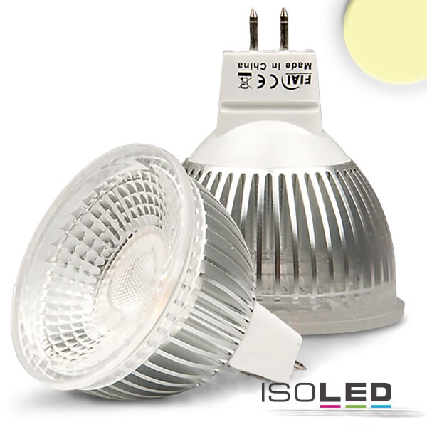 ISOLED MR16 LED Strahler 6W GLAS-COB, 70°, warmweiß, dimmbar