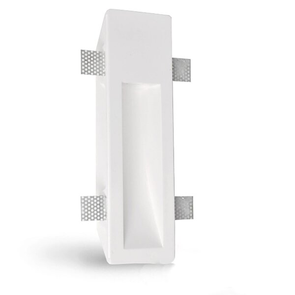 ISOLED Gips-Wand-Einbauleuchte, länglich, GU10, große Bauform