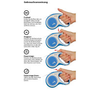 FLEXI New Comfort Relaunch, blau, L, 8 m