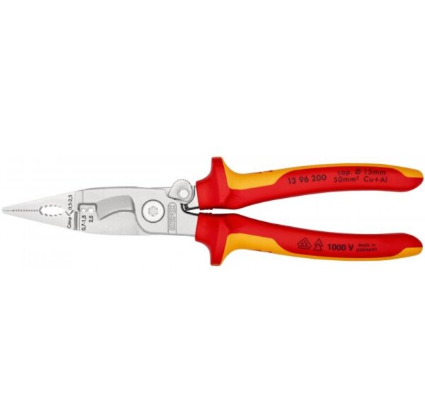 KNIPEX 13 96 200 Elektro-Installationszange, 200 mm