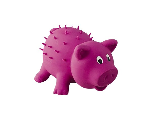 NOBBY Latex Schwein, himbeer, 11 cm