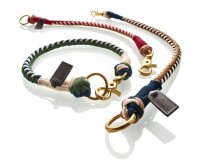 HUNTER Halsband Tinnum, M-L, B: 1,4 cm, Halsumfang: 50 cm, blau/beige