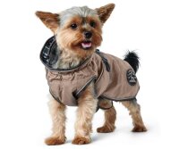 HUNTER Hundemantel Uppsala 25, Hals: 20-38 cm, Bauch: 30-40 cm, taupe