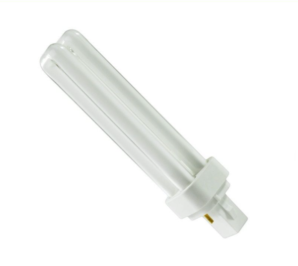 MÜLLER LICHT Kompaktleuchtstofflampe, 18 W, 3000 K, warmweiß, G24d-2