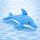 NOBBY Hundespielzeug Stoffdelfin wasserfest "Floating", 40,5 cm