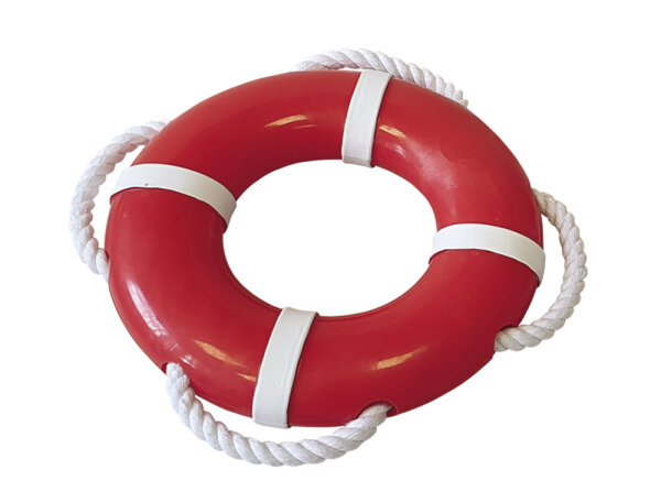 NOBBY TPR Rettungsring mit Seil, Ø 15 cm