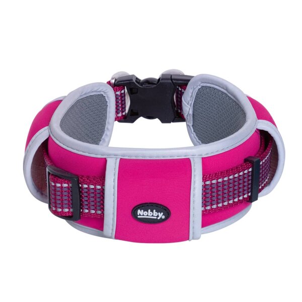 NOBBY Halsband "Kalea" extra, himbeere, S-M, L: 40-68 cm, B: 20 mm