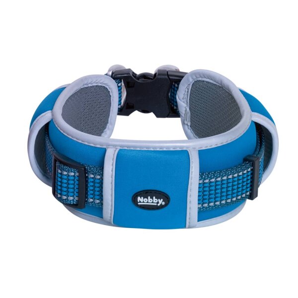 NOBBY Halsband "Kalea" extra, hellblau, L-XL, L: 50-85 cm, B: 32 mm