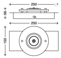 BrilonerLED-Wandleuchte chrom 3566-018