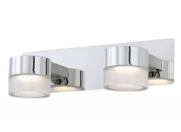 BRILONER LED WANDLEUCHTE SURF 2-FLAMMIG 5W 400LM IP44 CHROM