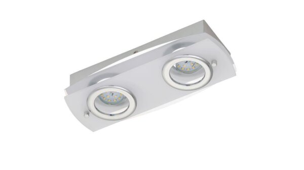 Deckenleuchte Briloner Acrilico LED Deckenlampe Kunststoff Chrom