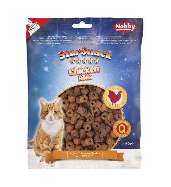 Katzen - Snacks NOBBY Star Snack Chicken Rolls, 180 g