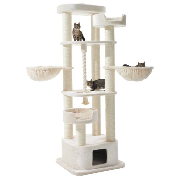 NOBBY Kratzbaum "MUSAN", cream, 203 cm