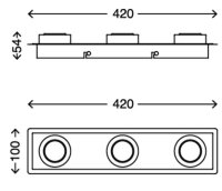 Deckenleuchte Briloner Orna Deckenlampe LED Chrom Aluminium