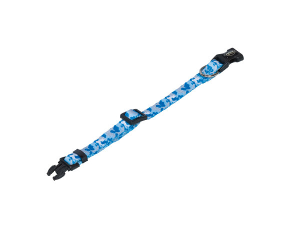 NOBBY Halsband "Camouflage", hellblau, L: 13-20 cm; B: 10 mm