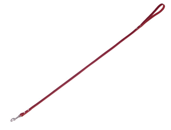 NOBBY Lederleine "Tabil", rot, S - M, 100 cm, 14 mm