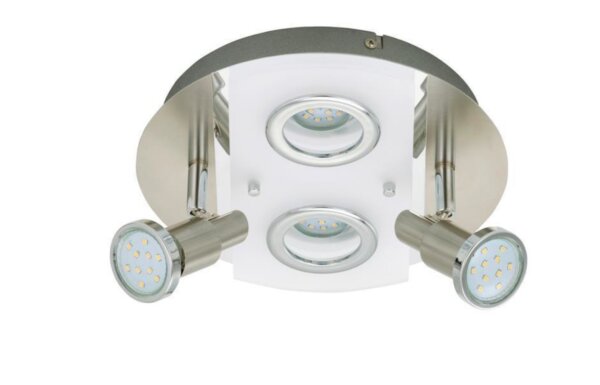 Deckenleuchte Briloner Riposo LED Spot Nickelmatt Deckenlampe