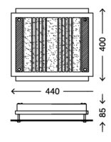 LED Deckenleuchte, 1-flammig "SAM"  Art-Nr.:...