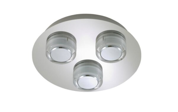 Badleuchte Briloner Surfline LED Badezimmerlampe Deckenleuchte Chrom 2257-038