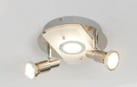 Briloner 3595-032 - LED Spotlight RIPOSO 1xLED/5W/230V + 2xGU10/3W