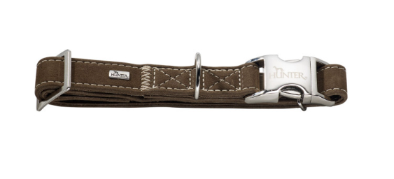 HUNTER Halsung Hunting Alu-Strong 30-45/ M Rindleder braun