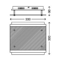 Briloner 3596-042 - LED Deckenleuchte TELL 4xGU10/3W/230V