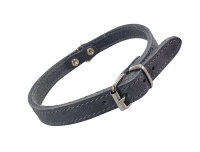 NOBBY Lederhalsband "Tabil", grau, S, 37 cm...