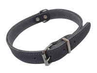 NOBBY Lederhalsband "Tabil", grau, M - L, 52 cm...