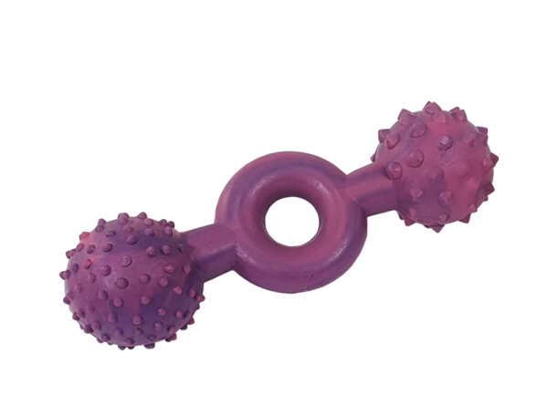 NOBBY Vollgummi Ringhantel, lila, 15 cm