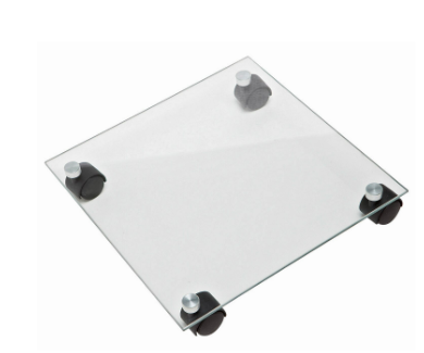 Farilia Pflanzenroller Glas Klar eckig 35 cm x 35 cm, max 50 kg Tragfähig