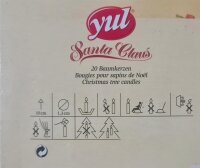 YUL Santa Claus, 20 Baumkerzen, weiß, 10 cm,...