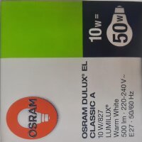 OSRAM DULUX EL 10W/ 827