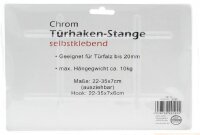 Chrom Türhaken-Stange selbstklebend
