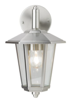 Edelstahl Außenwandleuchte MAGIONE silber E27 IP44...