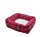 NOBBY XMAS Komfort Bett eckig "KARELI", rot, 60 x 60 x 20 cm