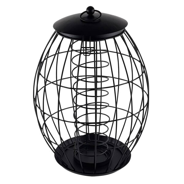 NOBBY Meisenknödel-Halter mit Gitter, schwarz, Ø 25 x 37 cm