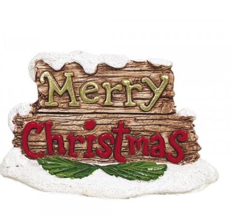 NOBBY Merry Christmas Schild, 10 x 4,5 x 6 cm
