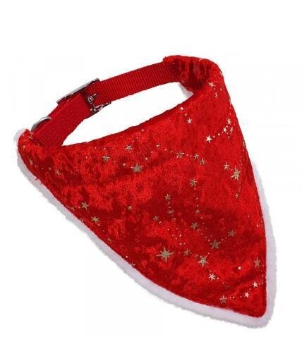 NOBBY Xmas Halsband mit Tuch, rot, 35 cm  x 10 mm