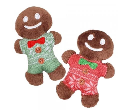 NOBBY Plüsch Lebkuchenmann, 10 cm, 2er Pack