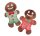 NOBBY Plüsch Lebkuchenmann, 10 cm, 2er Pack