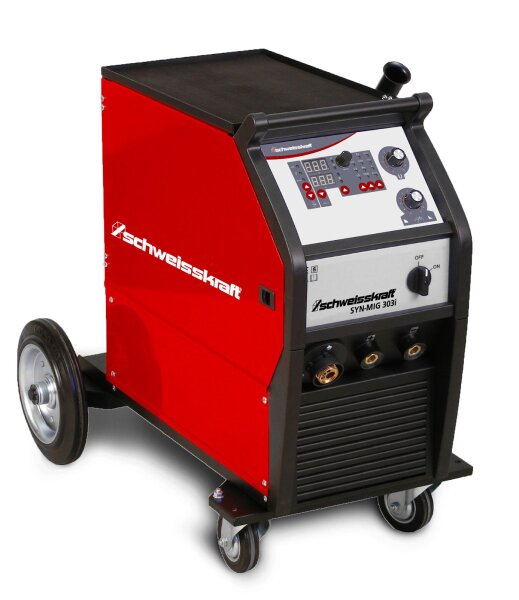 SCHWEISSKRAFT Fahrbarer MIG/MAG-Inverter SYN-MIG 303i SC