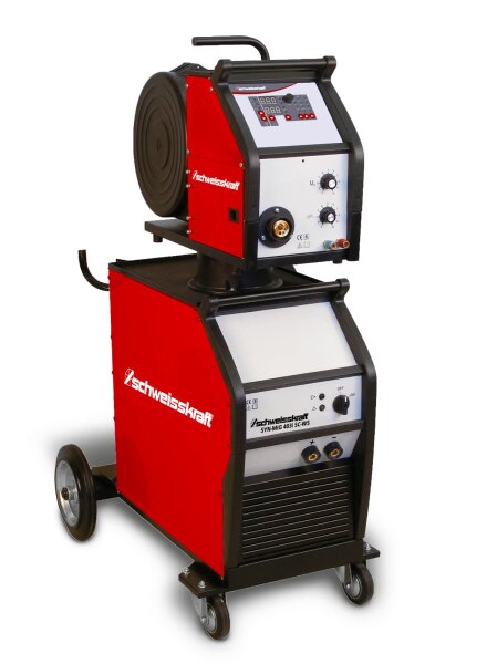 SCHWEISSKRAFT Fahrbarer MIG/MAG-Inverter SYN-MIG 403i SC-WS